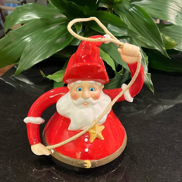 Santa Cowboy Cookie Jar Replacement LID - Department 56 - Picture 1 of 6
